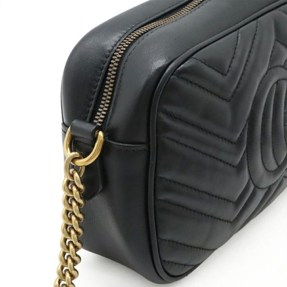 Pre Loved gucci Marmont Shoulder Bag Women black | black Shoulder Bags - Picture 6 of 8